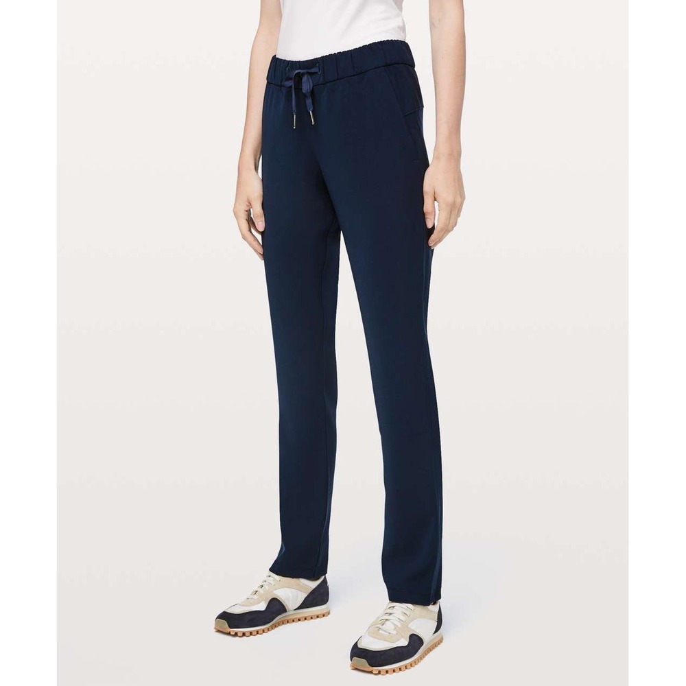 Lululemon On The Fly Pant Women's Woven Blue Size 4 Travel Casual LW5BT6S